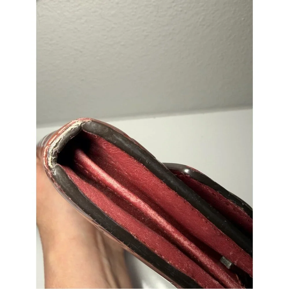 Gucci Metallic Rose Red Guccissima Continental Wallet - Picture 7 of 16